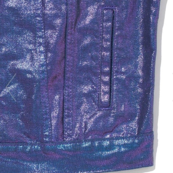 🔮NWT🔮 Levi’s Candy Coated Oil Slick Trucker Jacket Size Medium - Picture 8 of 9